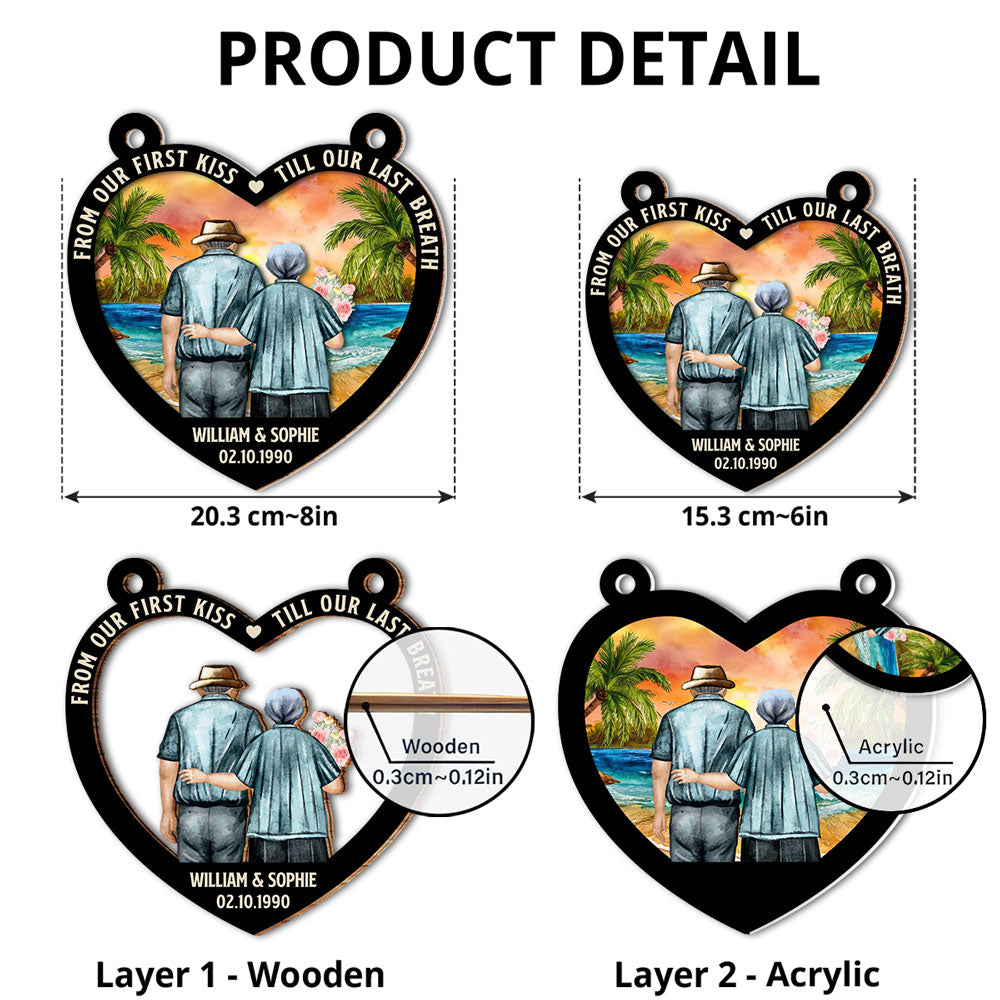 From Our First Kiss - Personalized Custom Suncatcher