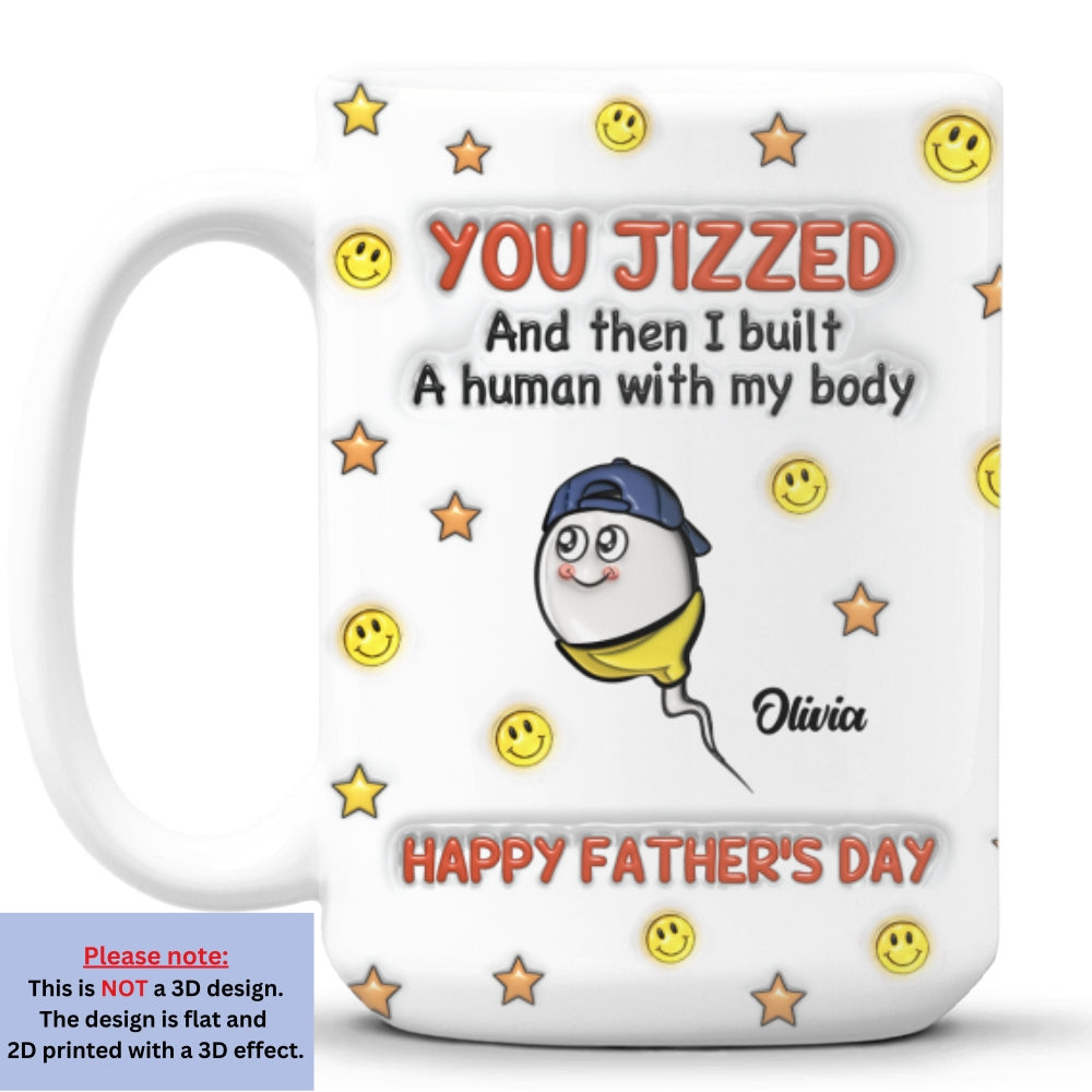 I Built A Human - Personalized Custom 3D Inflated Effect Mug