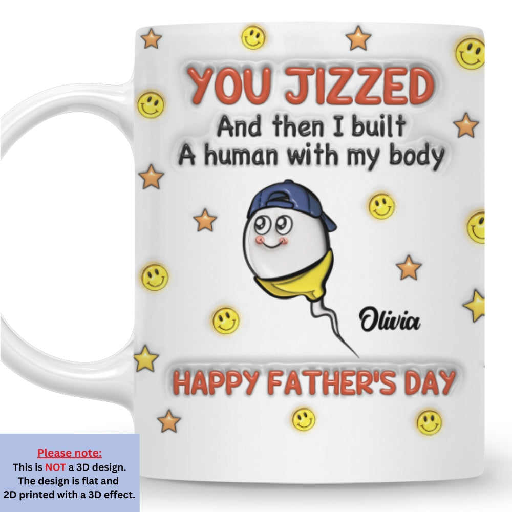 I Built A Human - Personalized Custom 3D Inflated Effect Mug