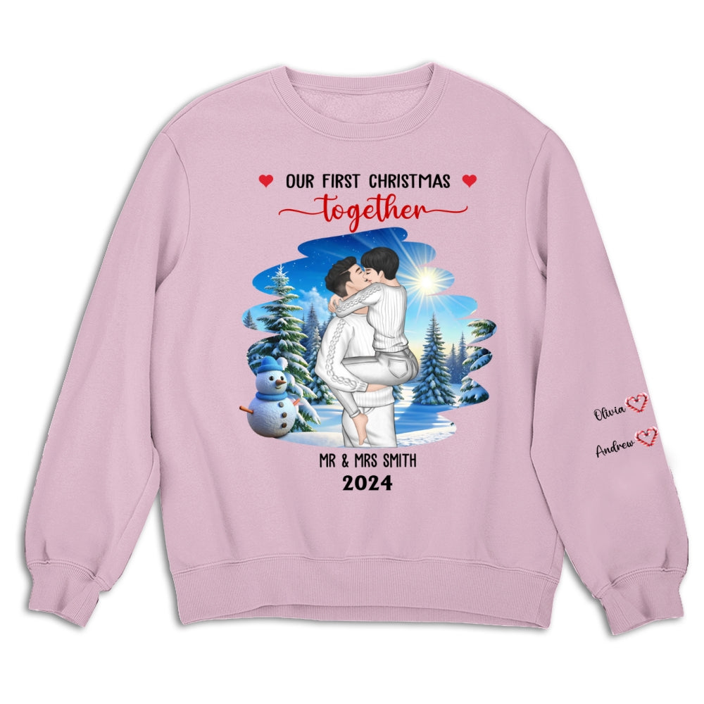 First Christmas Couple - Personalized Custom Sweatshirt