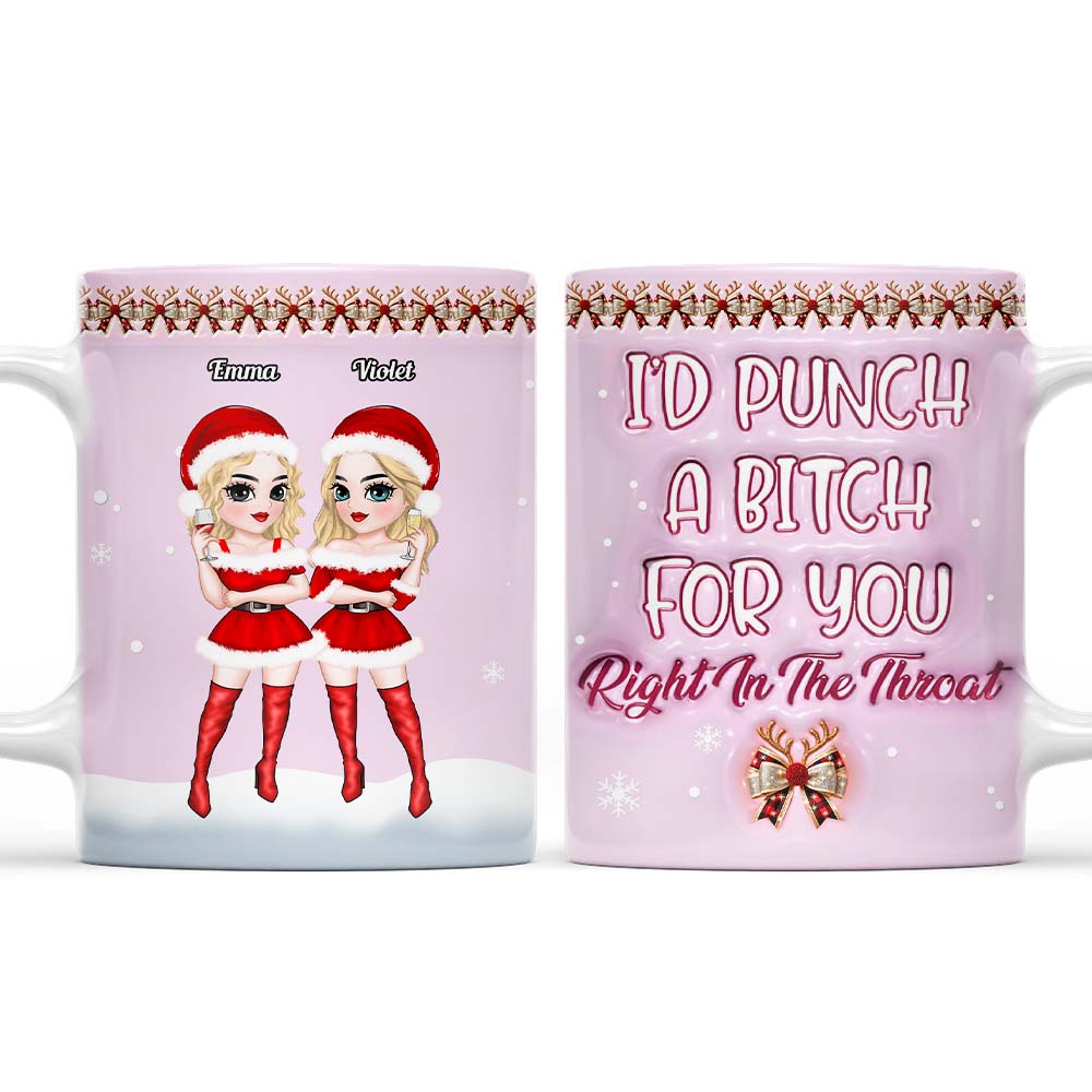 Punch Bitch - Personalized Custom 3D Inflated Effect Mug