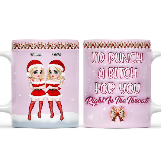 Punch Bitch - Personalized Custom 3D Inflated Effect Mug