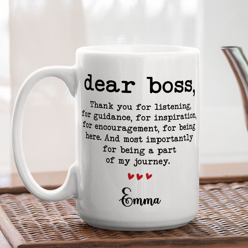 Thank You Boss - Personalized Custom Mug