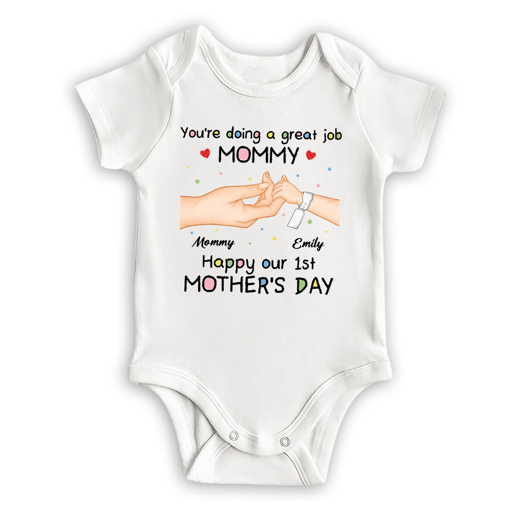 Doing Great Job Mommy - Personalized Custom Baby Onesie