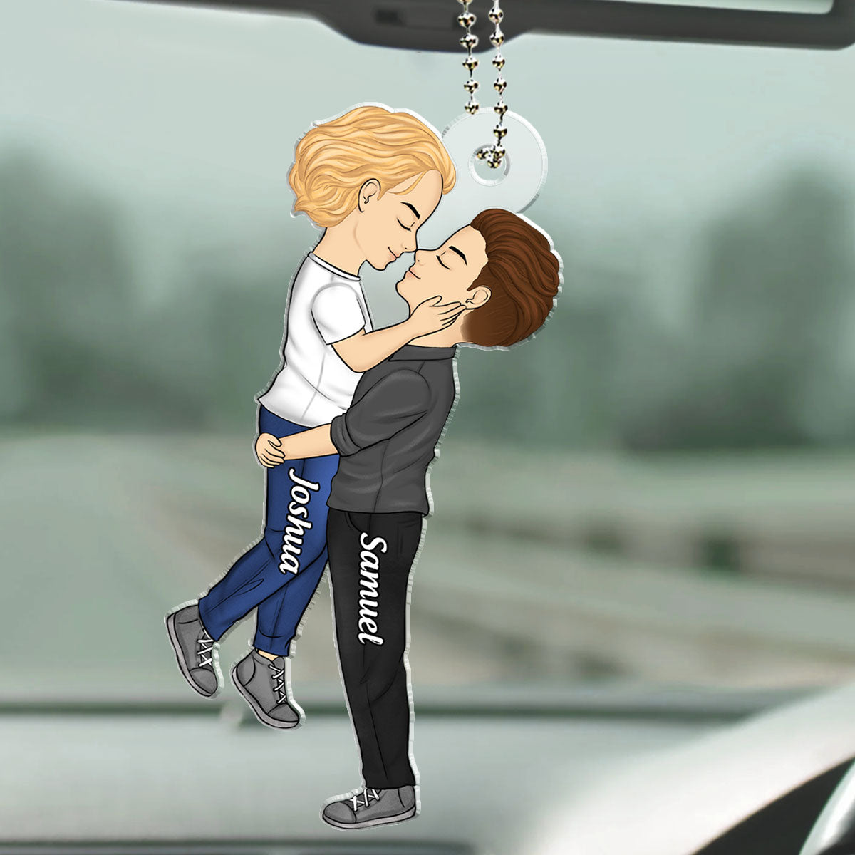 Love is Love  - Personalized Custom Car Ornament