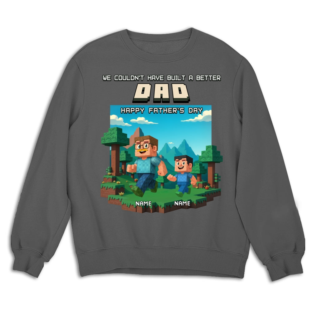 Built A Better Grandpa - Personalized Custom Shirt