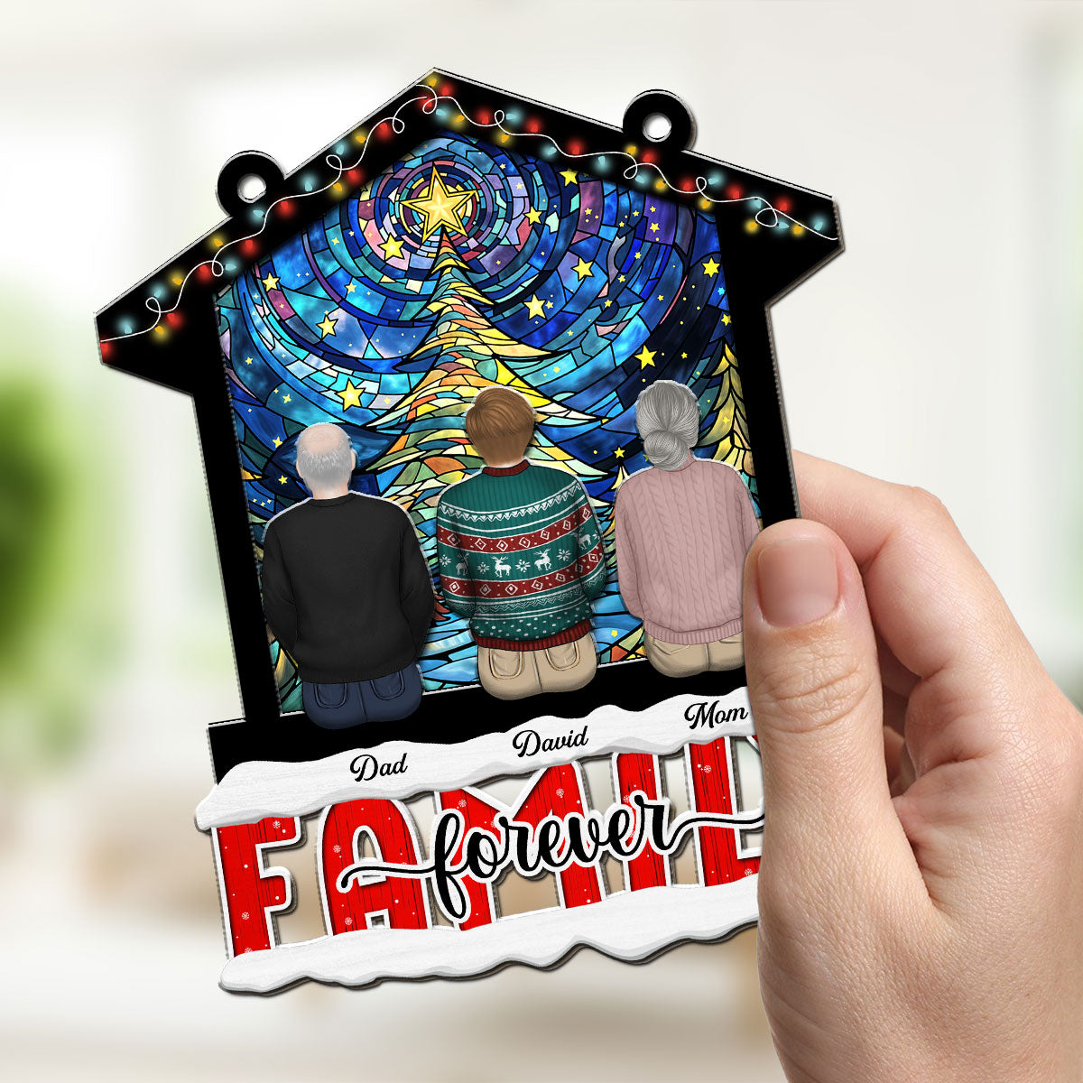 Our Hearts Are Forever One - Persinalized Custom Suncatcher