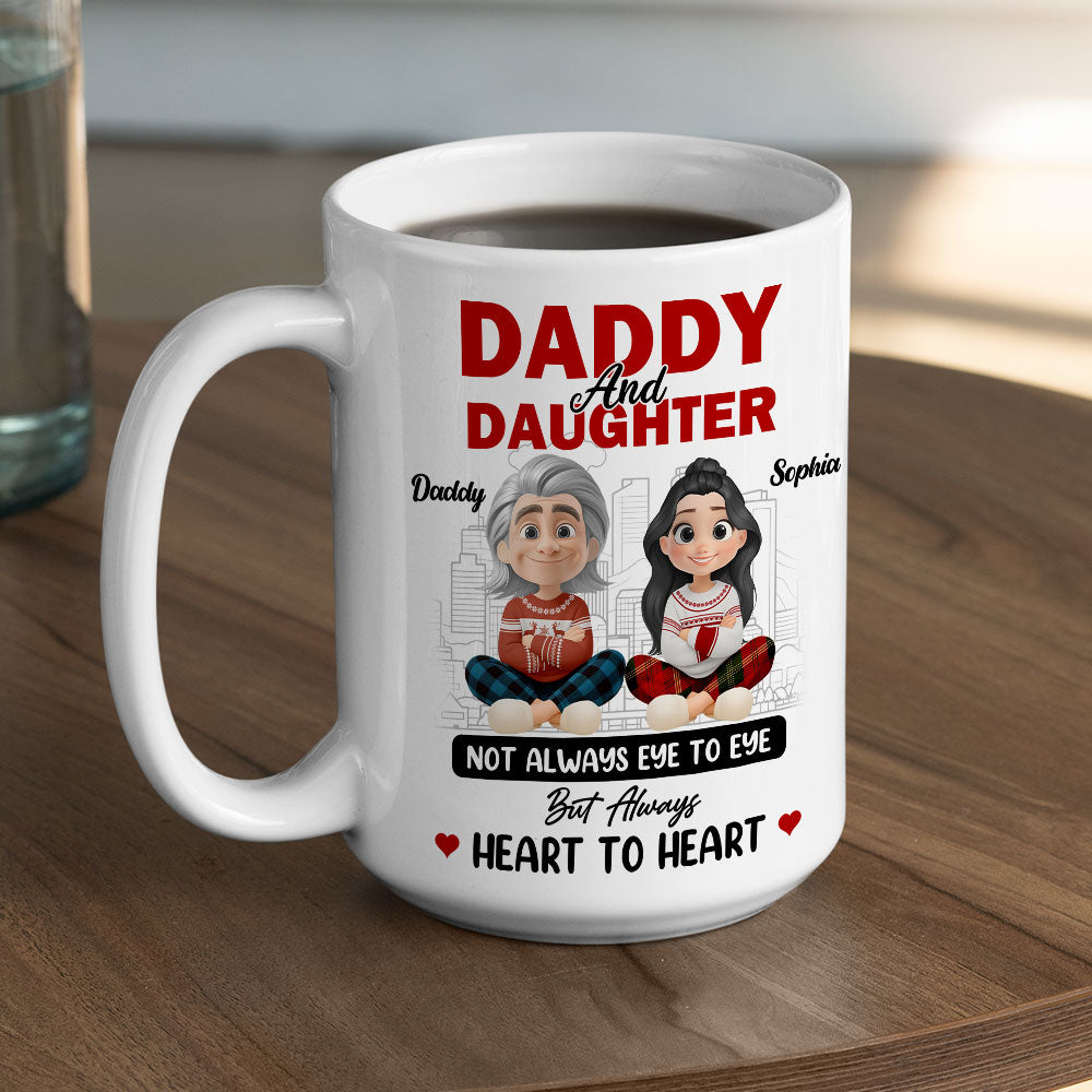 Our Hearts Always Beat Together - Personalized Custom Coffee Mug