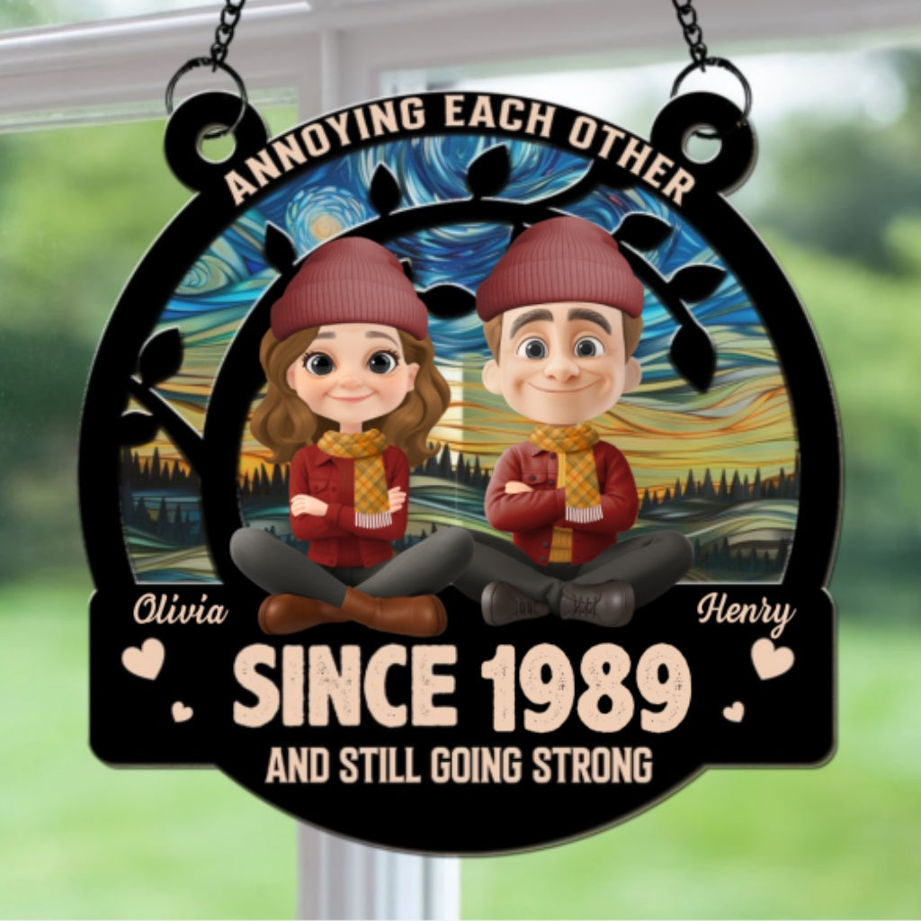 Love You Forever Autumn - Personalized Custom Suncatcher