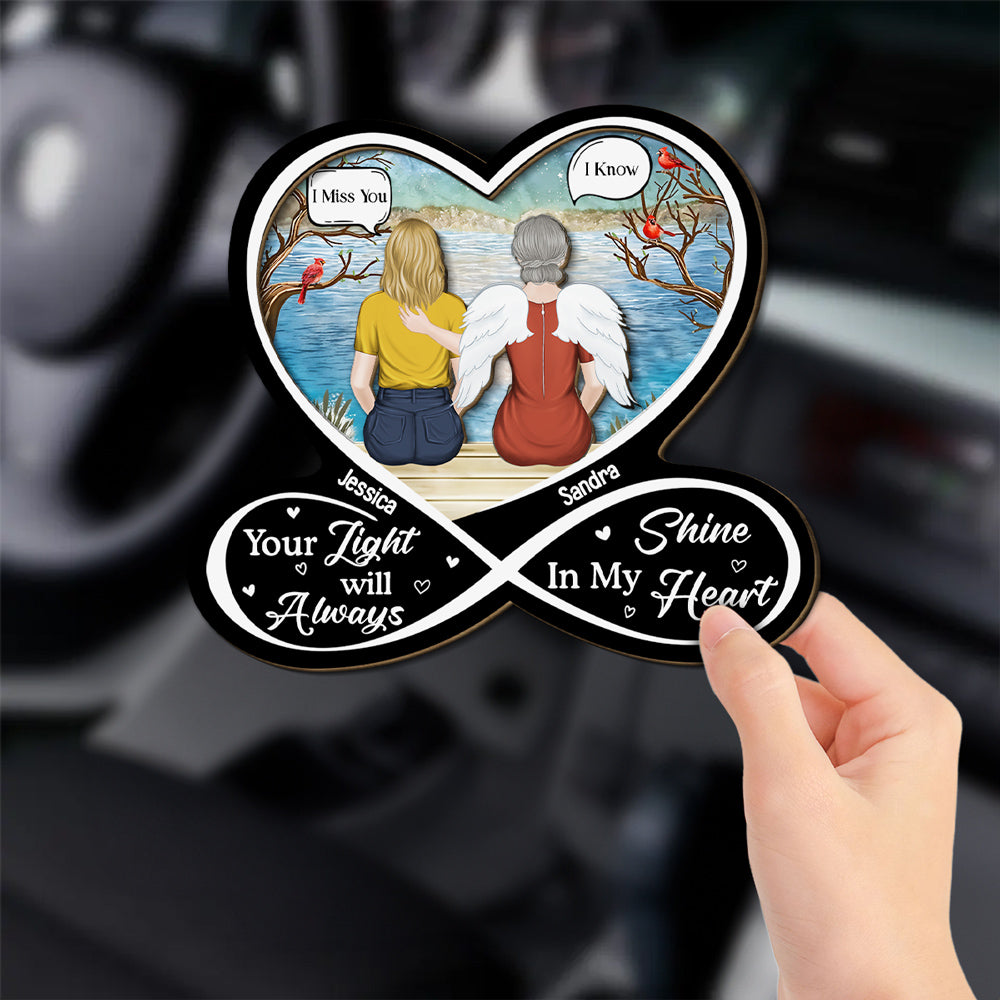 My Heart Was Not Ready - Personalized Custom Car Visor Clip