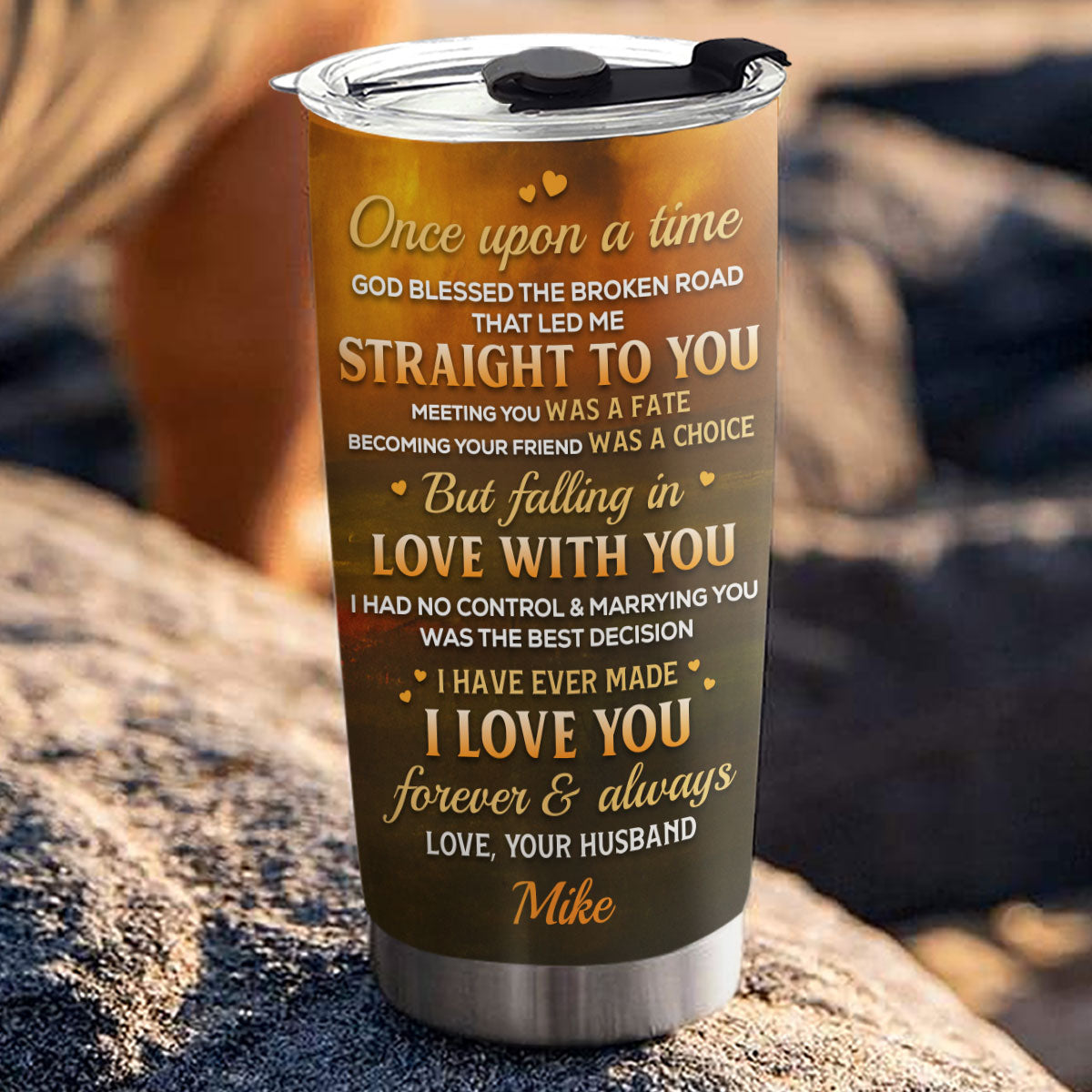 Marrying You Was The Best Decision - Personalized Custom Tumbler