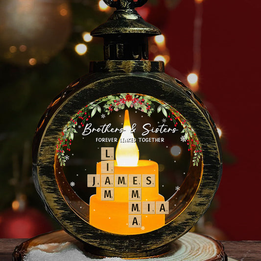 Family Roots Hold Us Close - Personalized Custom Christmas Lantern
