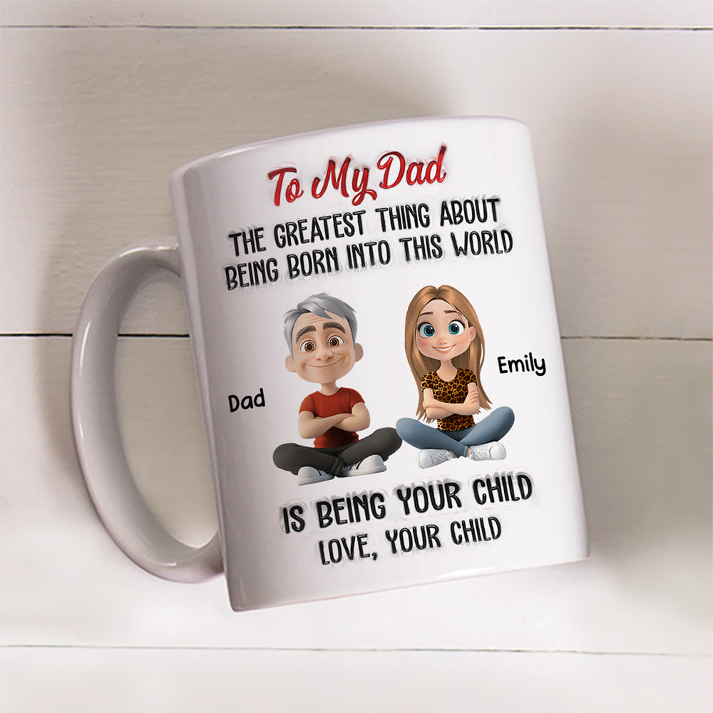 The Greatest Thing About  - Personalized Custom 3D Inflated Effect Mug