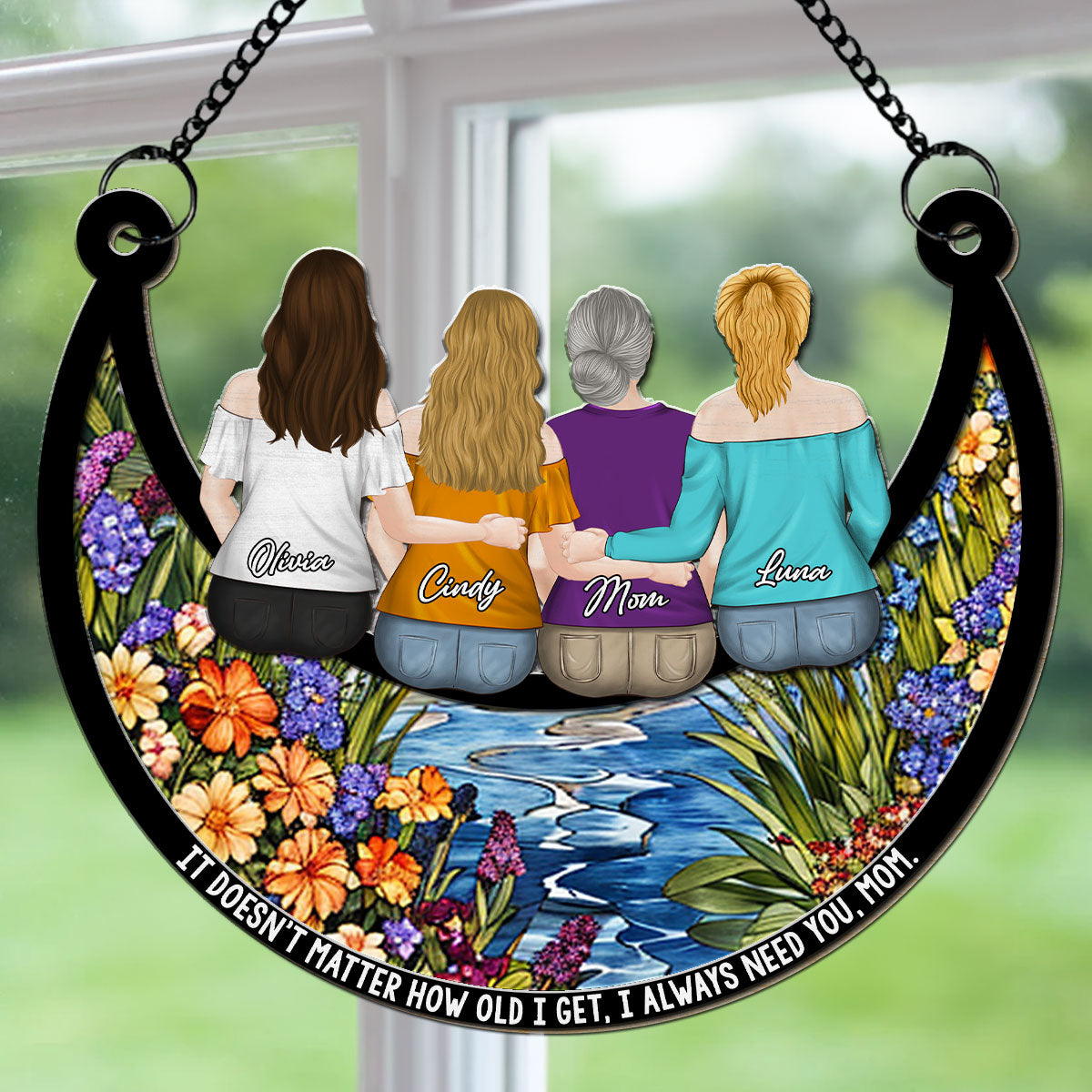 I Always Need You Mom - Personalized Custom Suncatcher