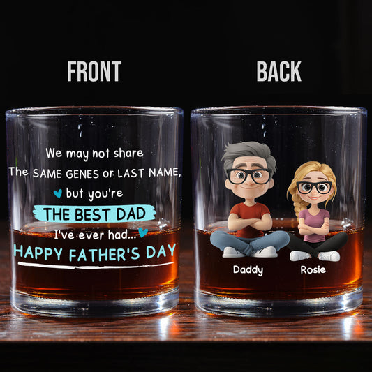Best Dad Ever - Personalized Custom Whiskey Glass