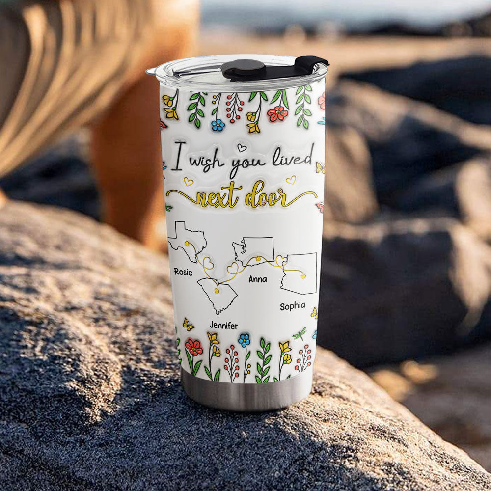 Wish You Were Close To Me - Personalized Custom 3D Inflated Effect Tumbler