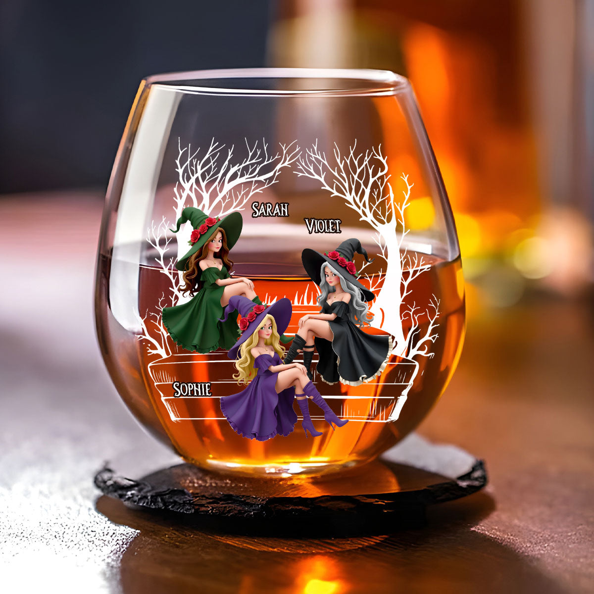 Best Witches Drink - Personalized Custom Wine Glass