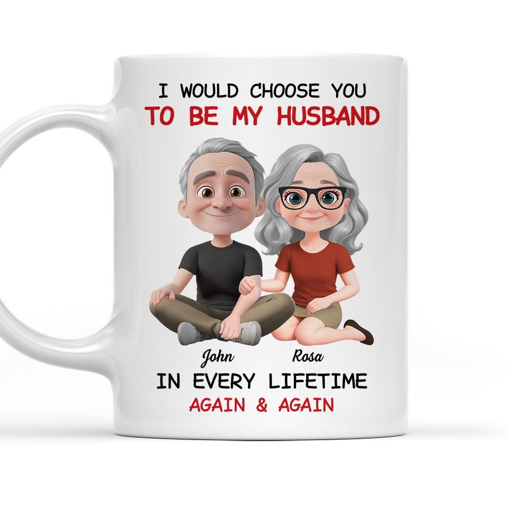 Always Choose You My Husband - Personalized Custom Coffee Mug
