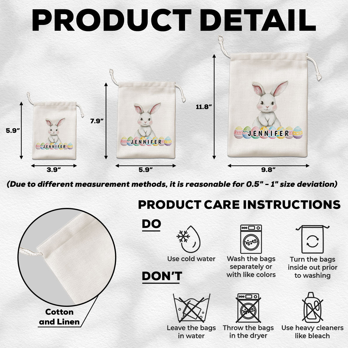 Happy Easter - Personalized Custom Favor Bag