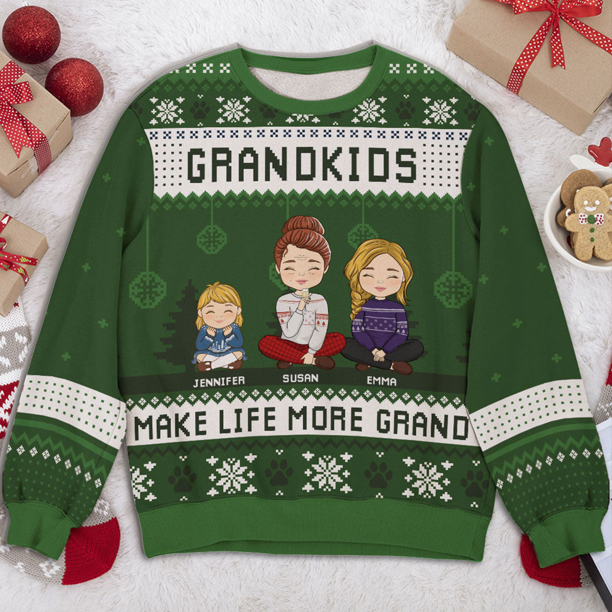 Christmas Crew - Personalized Custom All-Over-Print Sweatshirt