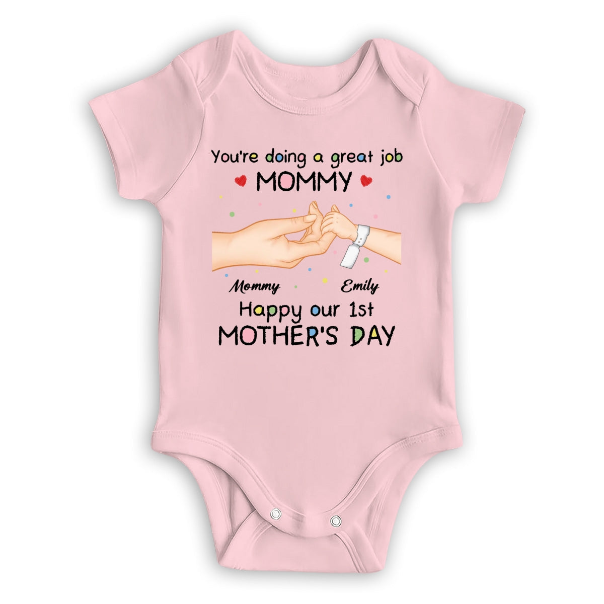 Doing Great Job Mommy - Personalized Custom Baby Onesie
