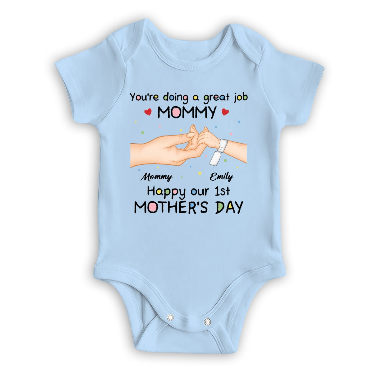 Doing Great Job Mommy - Personalized Custom Baby Onesie