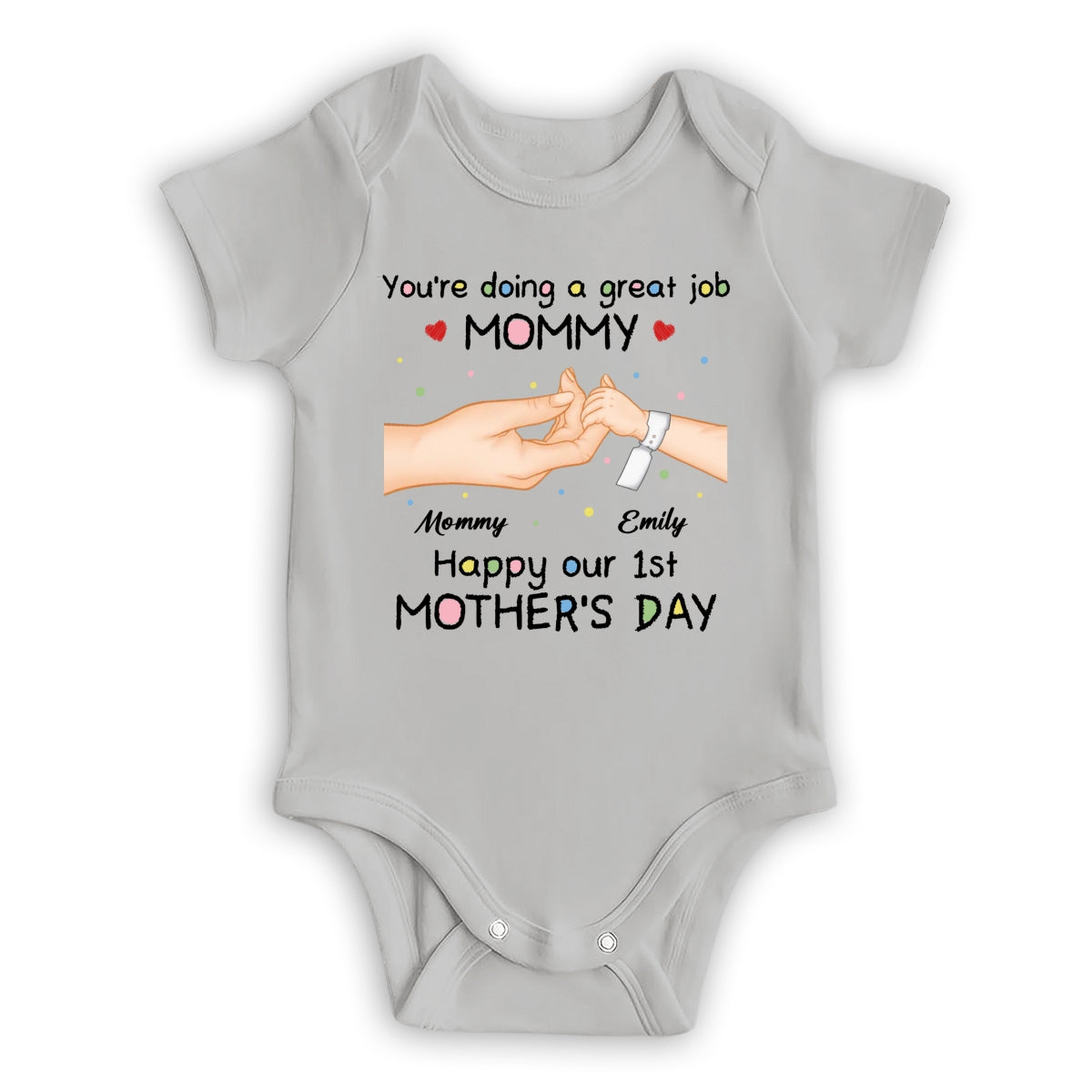 Doing Great Job Mommy - Personalized Custom Baby Onesie