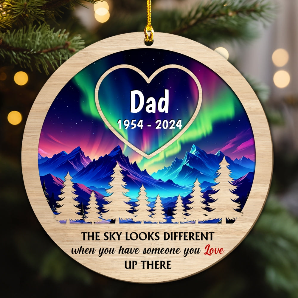 Christmas In Heaven - Personalized Custom Wood Ornament