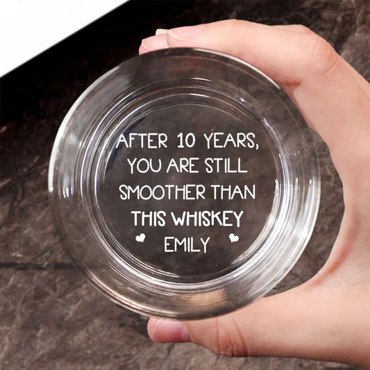 Smoother Than Whiskey - Personalized Custom Engraved Whiskey Glass