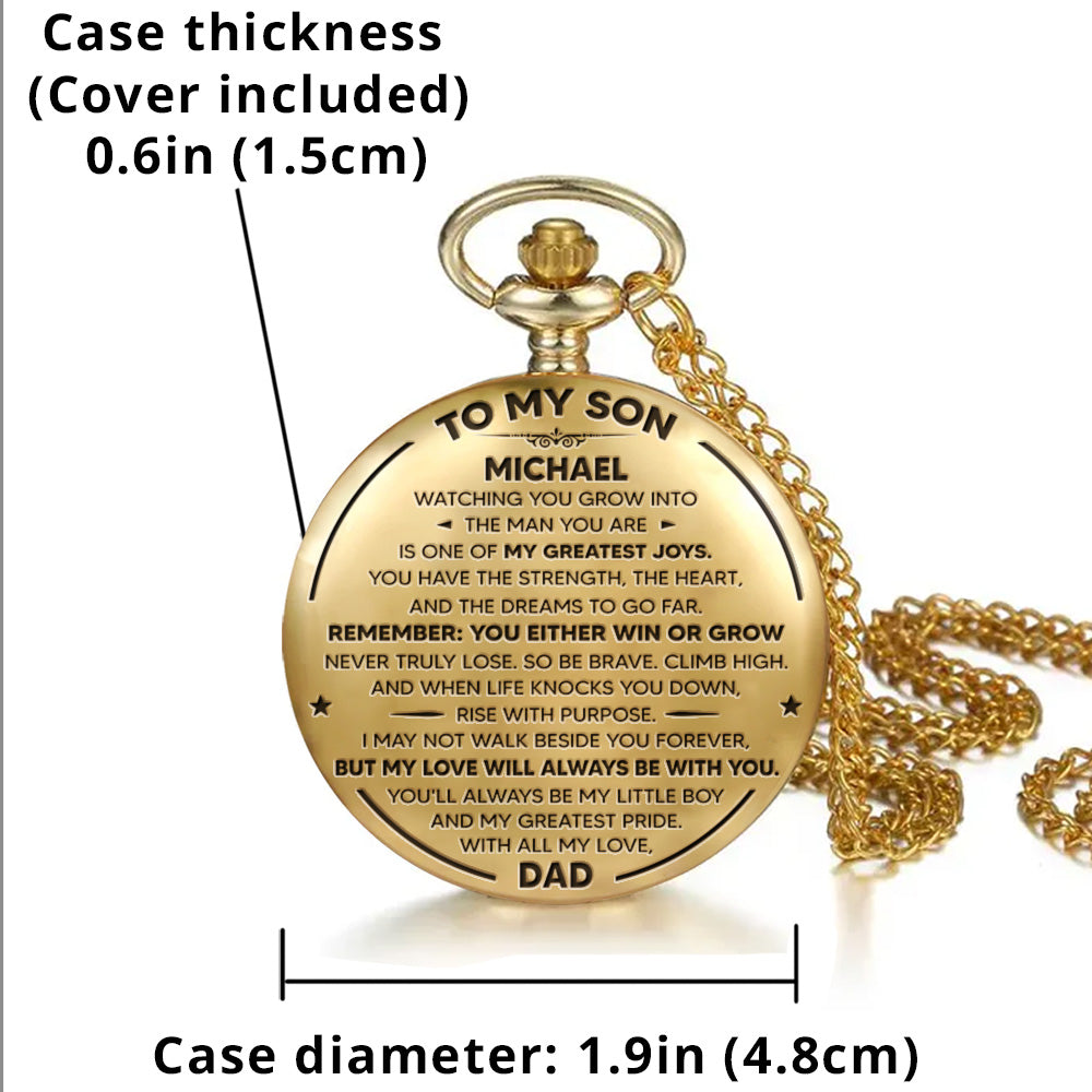 To My Pride - Personalized Custom Pocket Watch