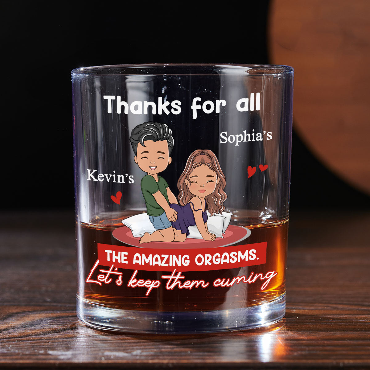 Thanks For All The Good Things - Personalized Custom Whiskey Glass