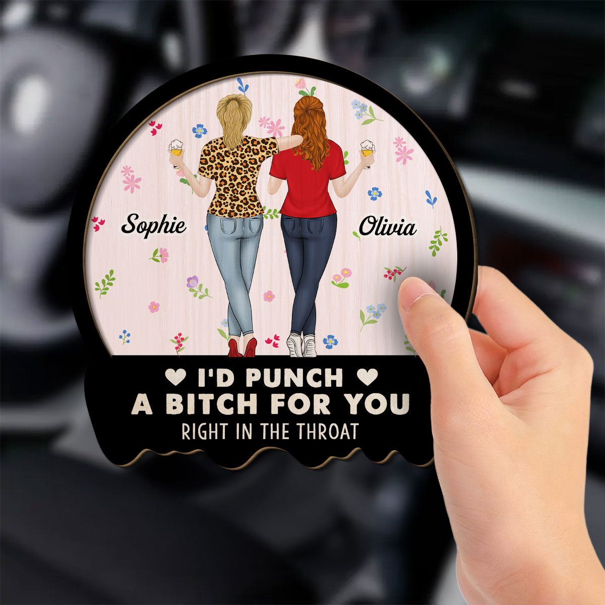 Friends I Always With You - Personalized Custom Car Visor Clip