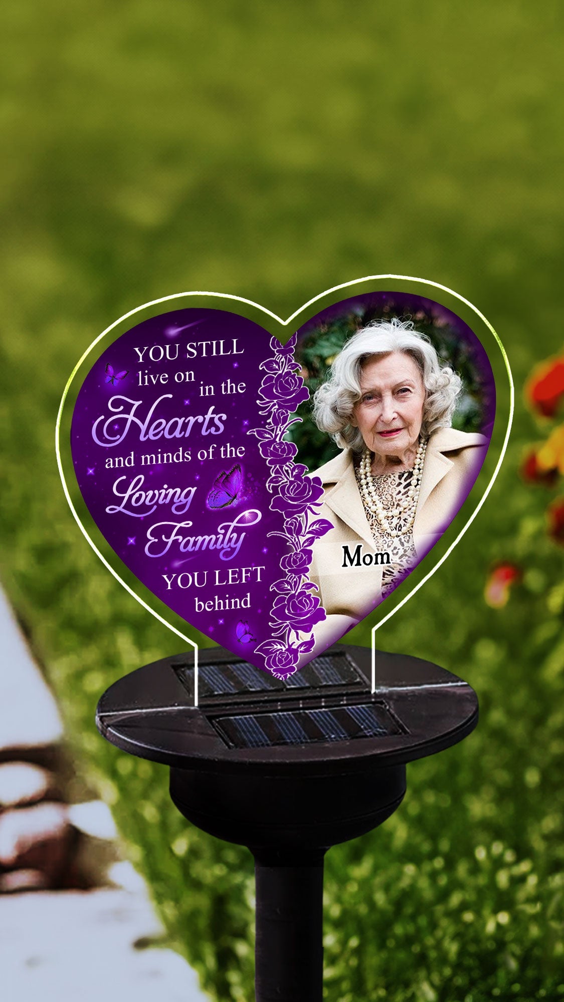 Hearts And Minds - Personalized Custom Solar Light