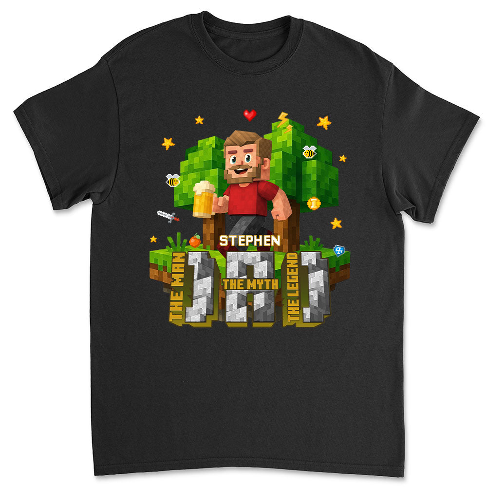 Dad The Amazing Pixel - Personalized Custom Shirt