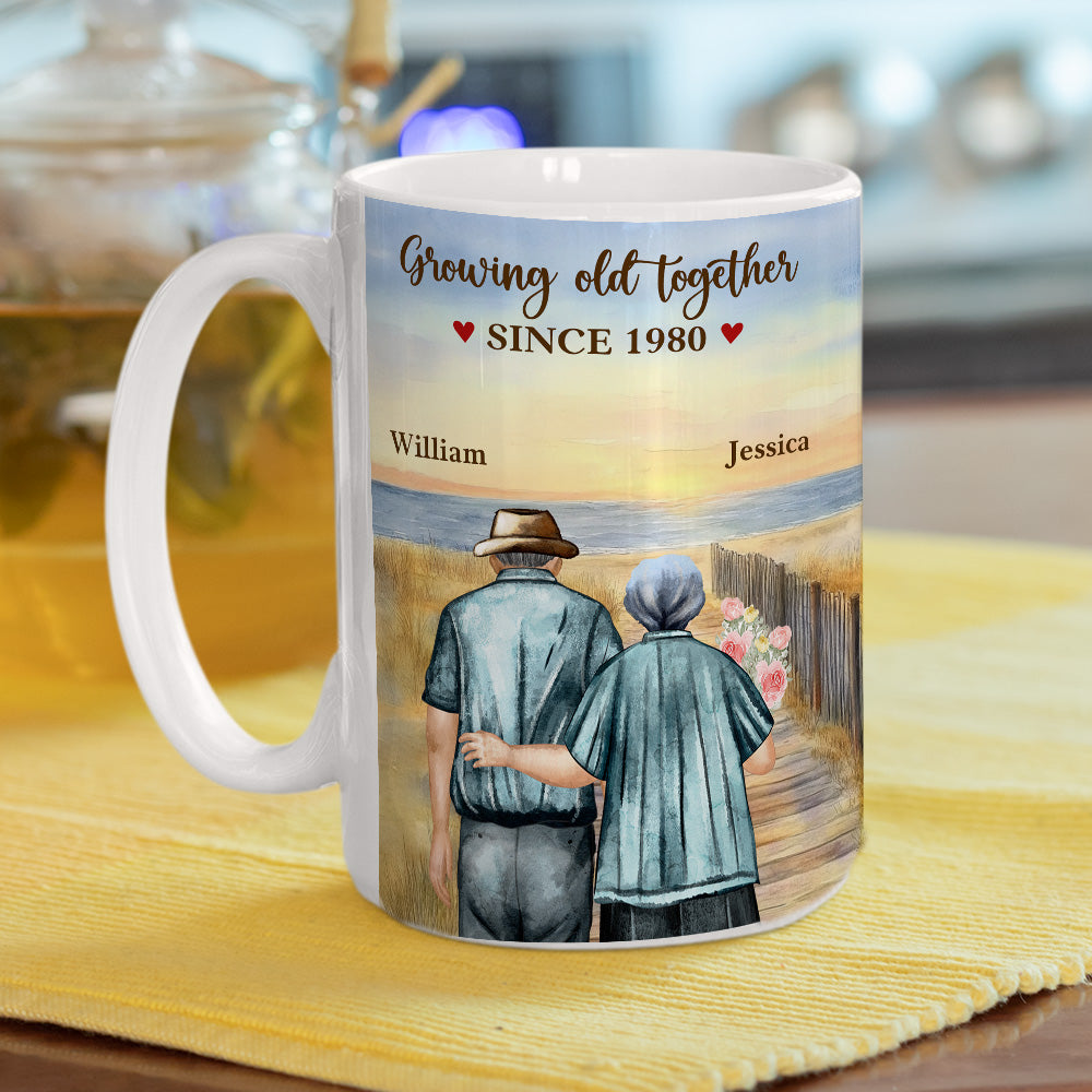 Growing Old Together - Personalized Custom Coffee Mug