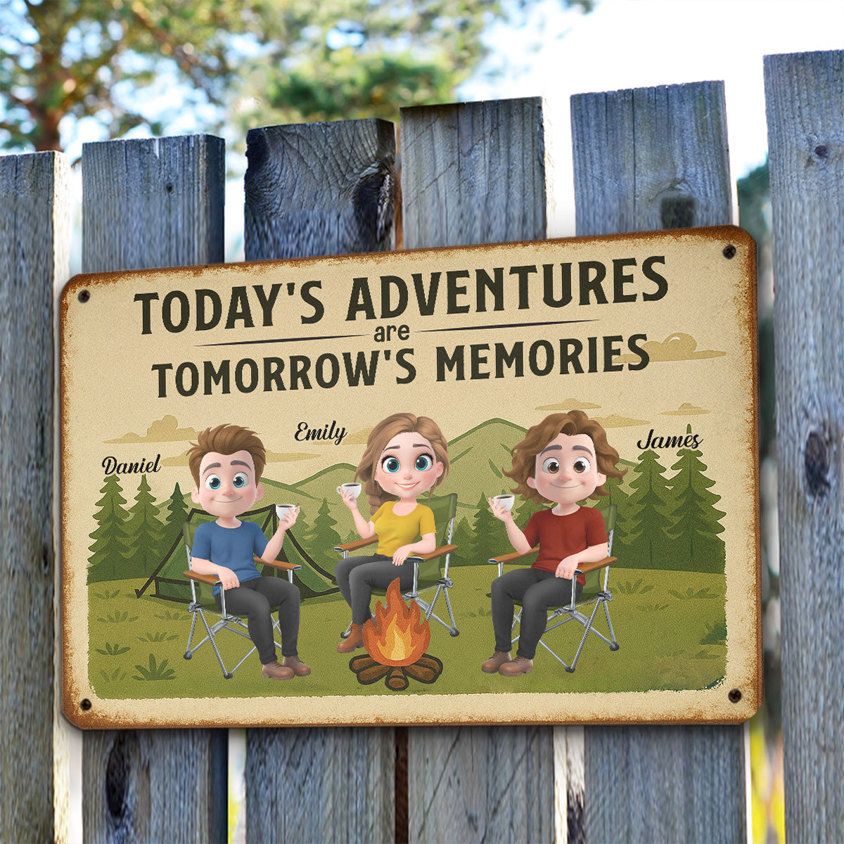 Make Today Worth Remembering - Personalized Custom Metal Sign