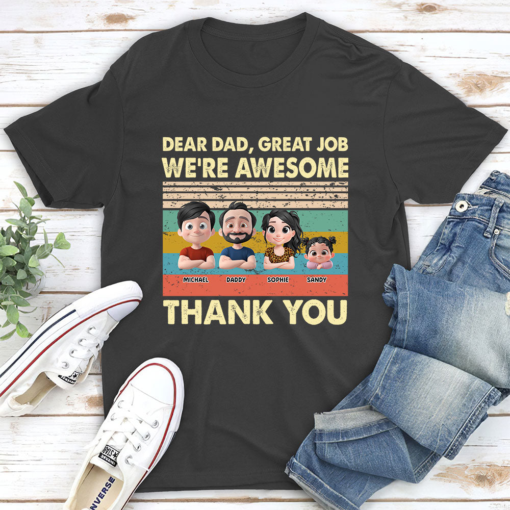 Thank You Dad - Personalized Custom Shirt