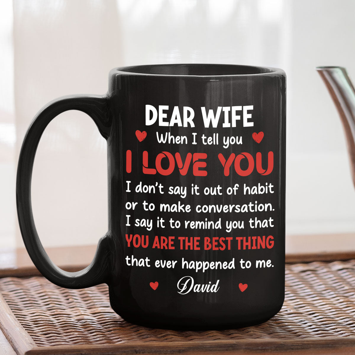 You Are Best Thing About Me - Personalized Custom Coffee Mug