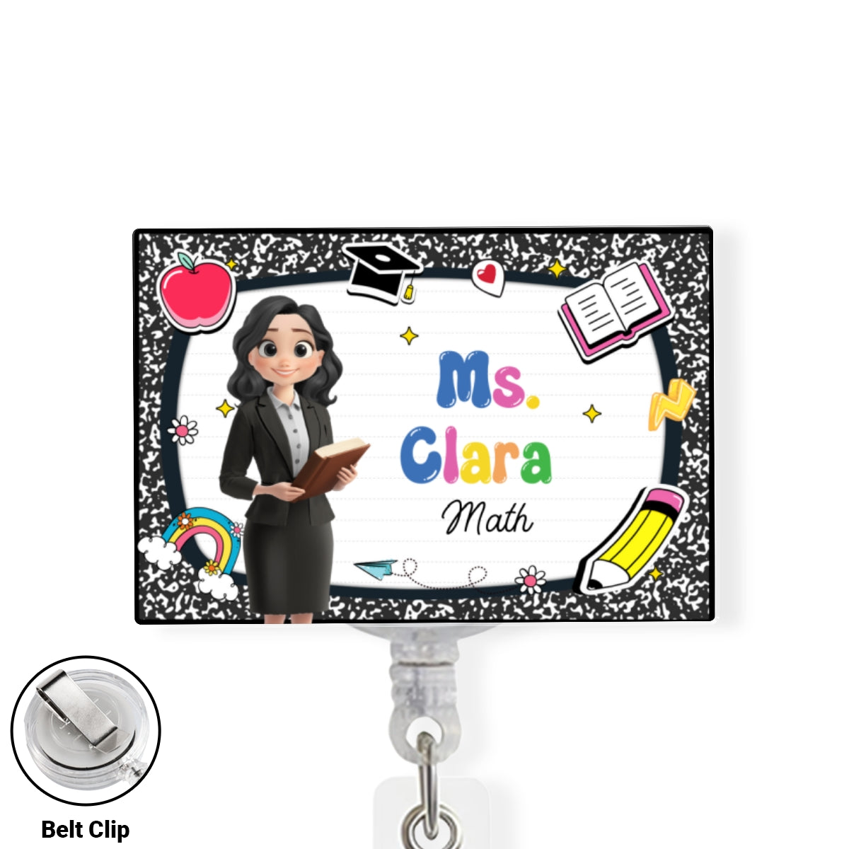 Welcome To My Class - Personalized Custom Acrylic Badge Reel