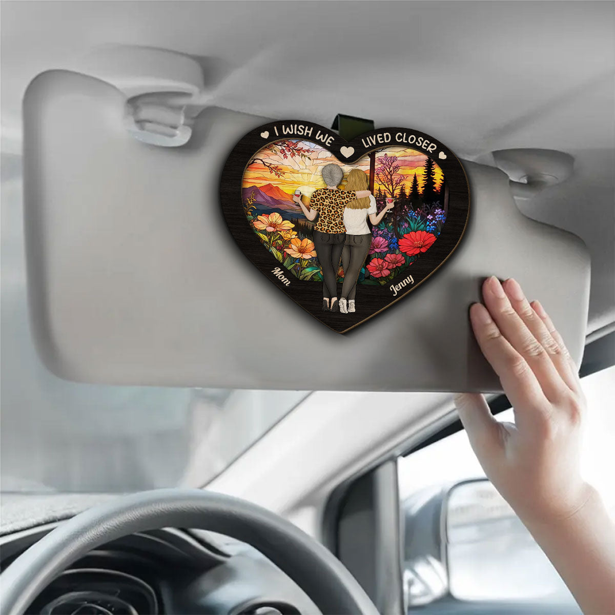 I Wish You Lived Next Door - Personalized Custom Car Visor Clip