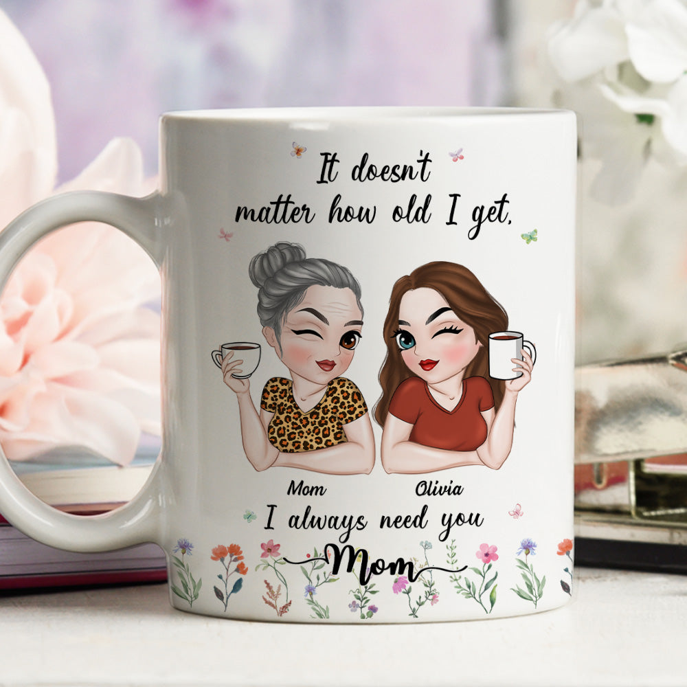 I Need My Mom Here - Personalized Custom Coffee Mug
