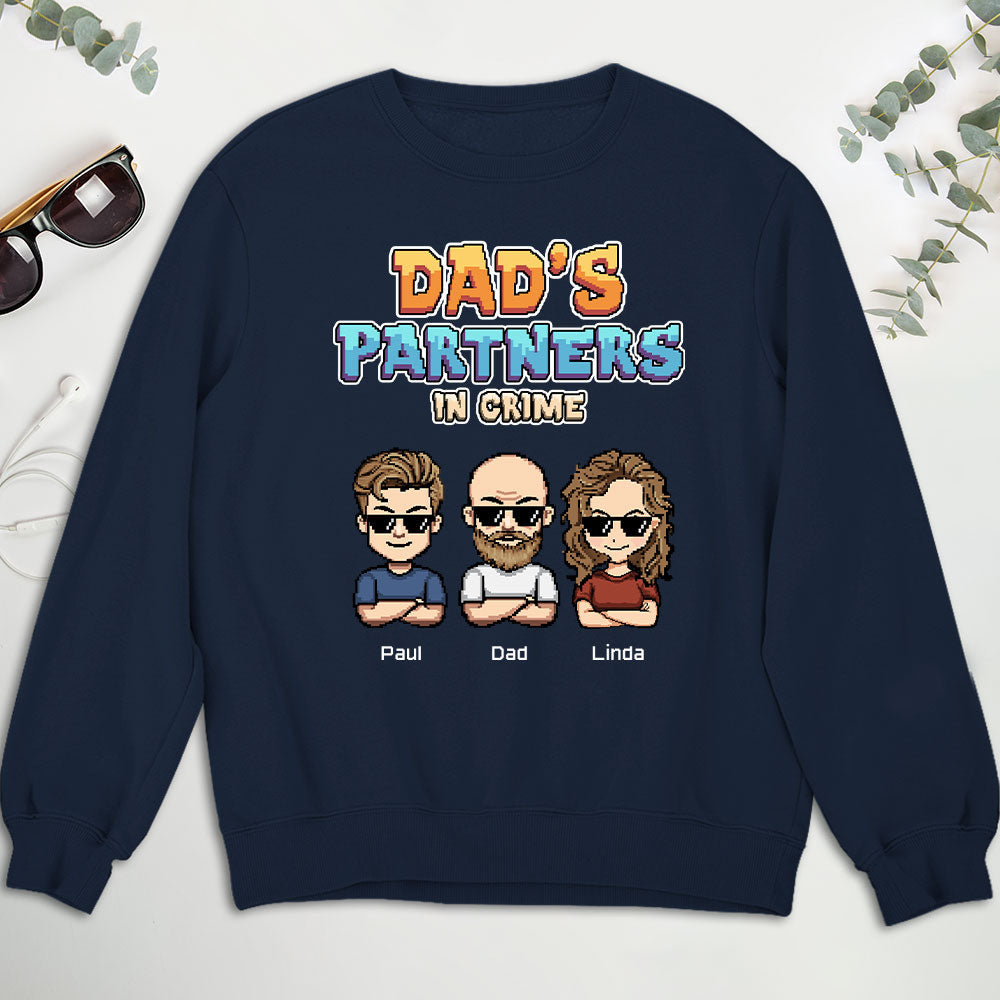 Dad Partners In Crime - Personalized Custom Shirt