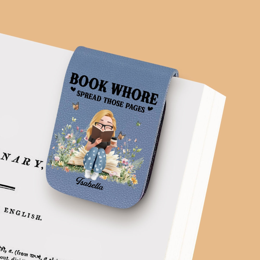 Pages Beg To Be Spread - Personalized Custom Leather Bookmark