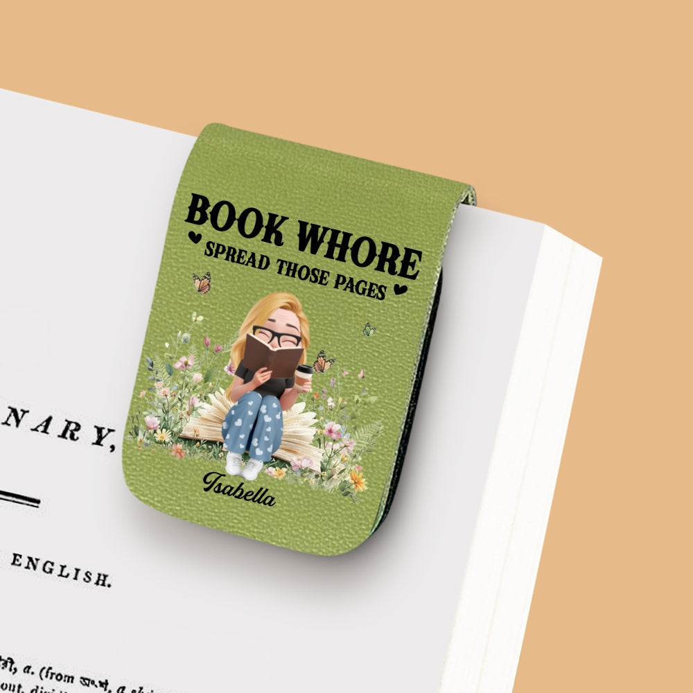 Pages Beg To Be Spread - Personalized Custom Leather Bookmark