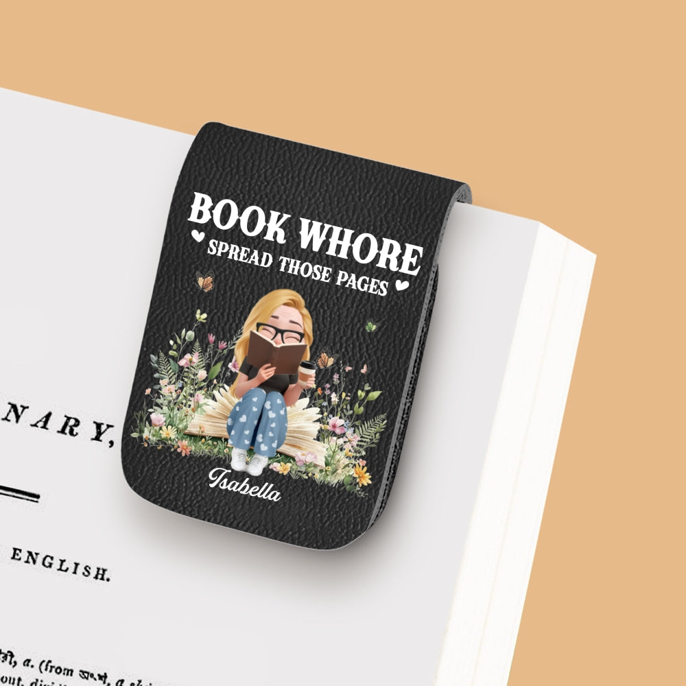 Pages Beg To Be Spread - Personalized Custom Leather Bookmark