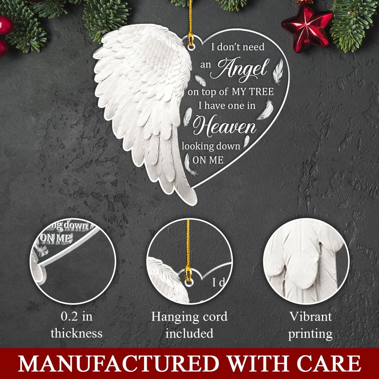 Angel In Heaven - Acrylic Ornament