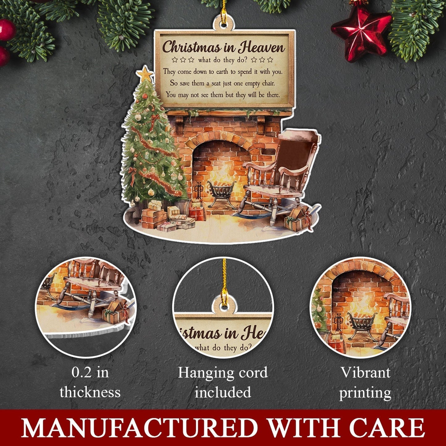Christmas In Heaven - Acrylic Ornament