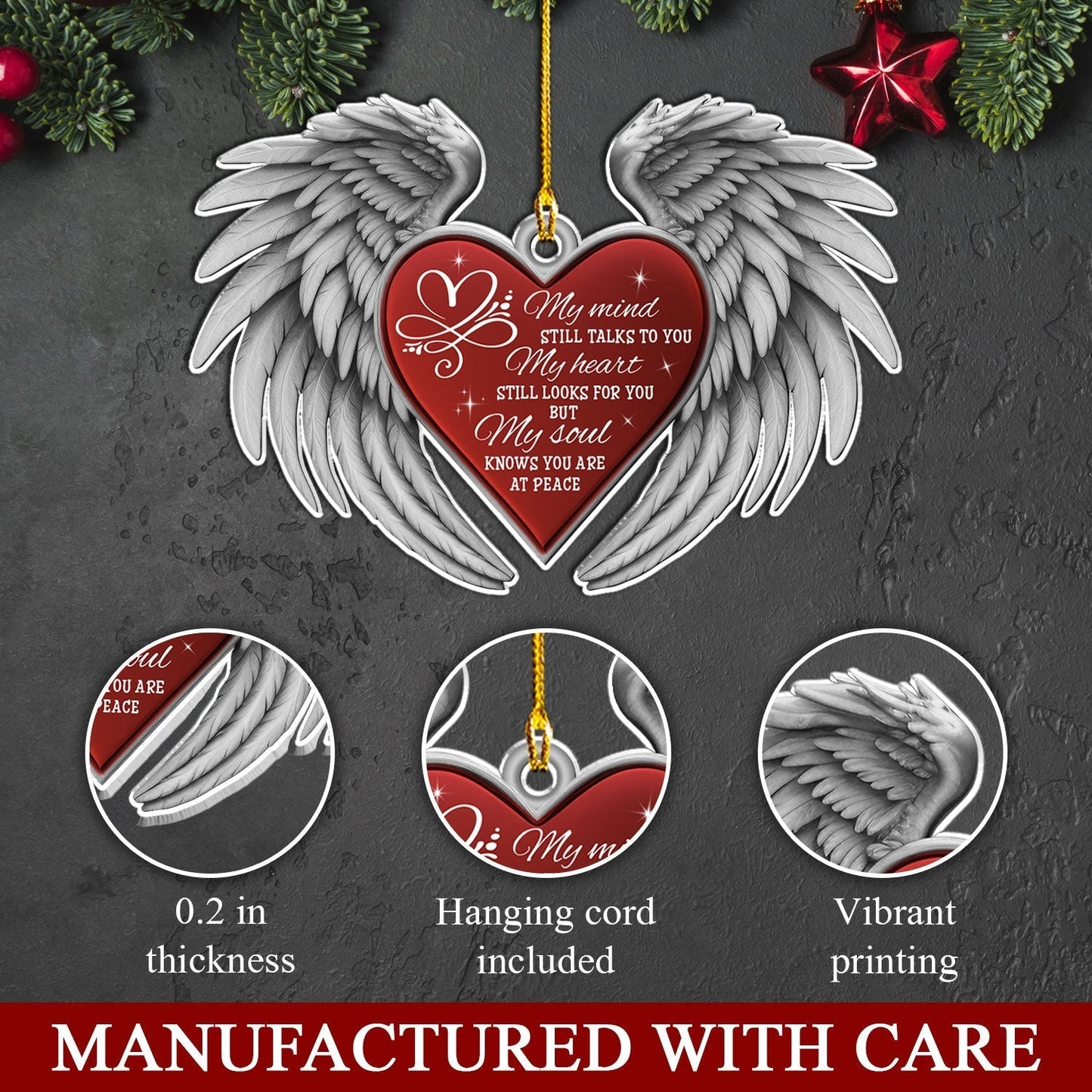 My Mind Talks To You - Acrylic Ornament