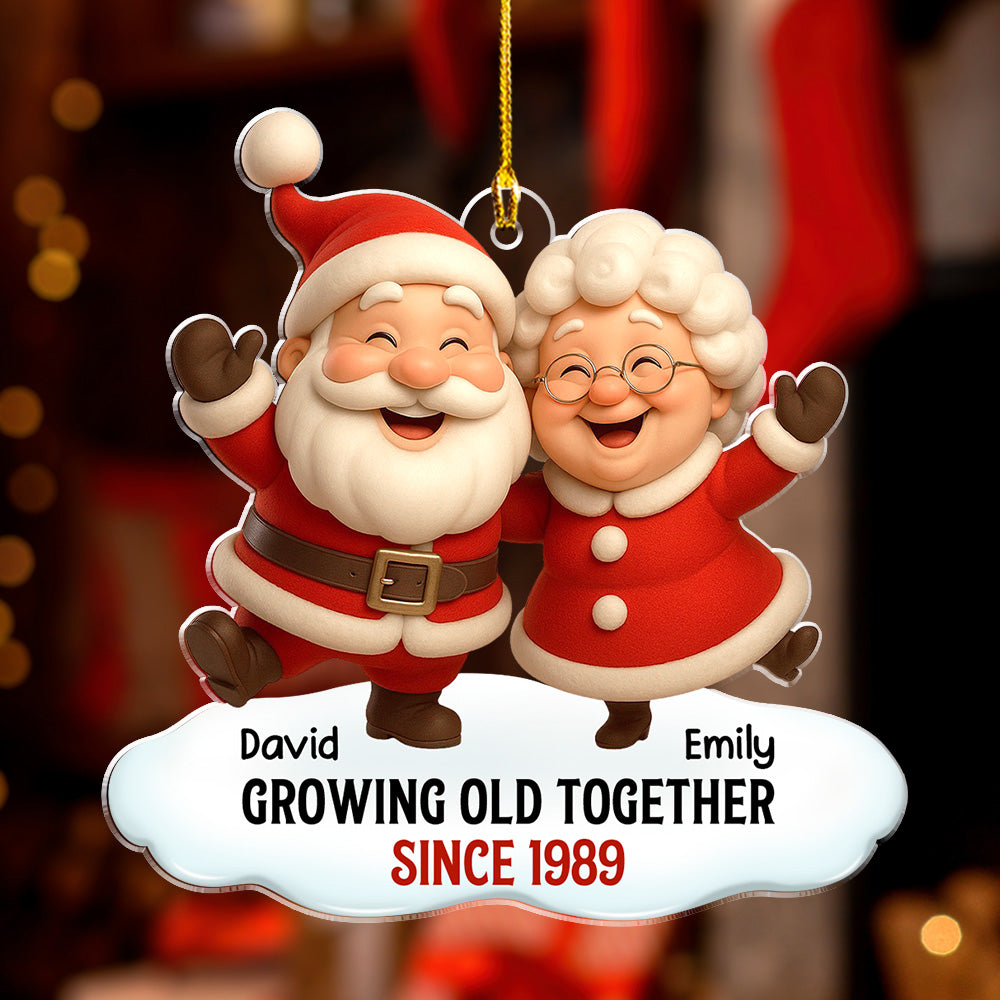 Growing Old Together - Personalized Custom Acrylic Ornament