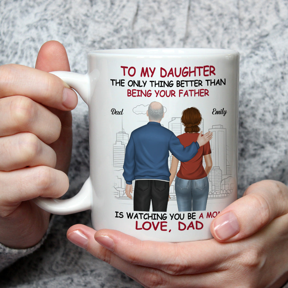 We Are Proud Of You Daughter  - Personalized Custom Coffee Mug